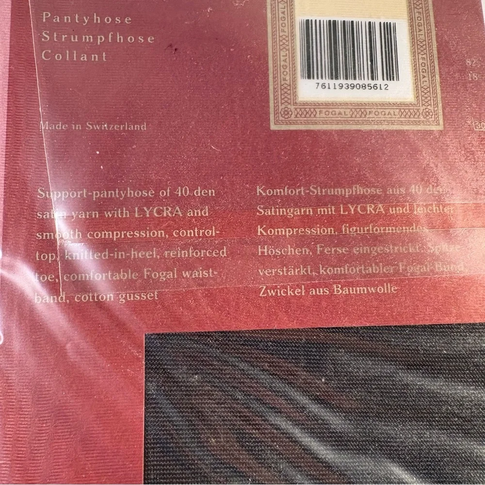 New Fogal Cosmetique 520 Women's Pantyhose Sz Small Gris Gray‎ Career Dress